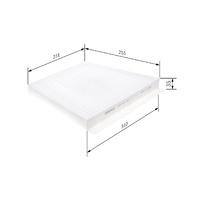 Bosch Cabin Filter R2381
