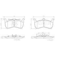 Brembo Rear Brake Pads Set P99012N
