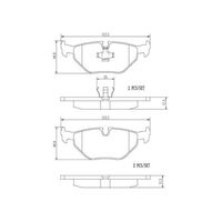 Brembo Rear Brake Pads Set P06011N