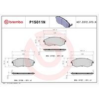Brembo Front Brake Pads Set P15011N