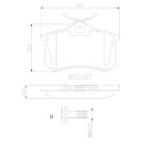 Brembo Rear Brake Pads Set P85017N