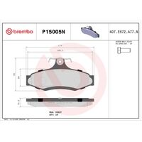 Brembo Rear Brake Pads Set P15005N
