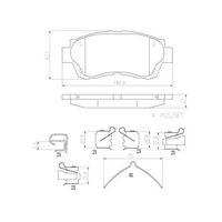 Brembo Front Brake Pads Set P83027N