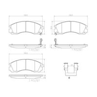 Brembo Front Brake Pads Set P54017N