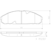 Brembo Front Brake Pads Set P56072N