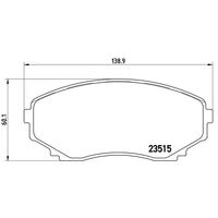 Brembo Front Brake Pads Set P49028
