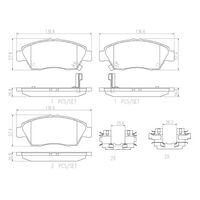 Brembo Front Brake Pads Set P28023N