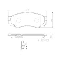 Brembo Front Brake Pads Set P54020N
