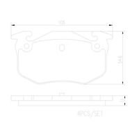 Brembo Rear Brake Pads Set P61032N