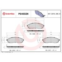 Brembo Front Brake Pads Set P54032N