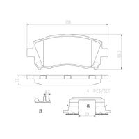 Brembo Front Brake Pads Set P78010N