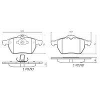 Brembo Front Brake Pads Set P59022N