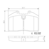 Brembo Rear Brake Pads Set P85094N