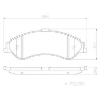 Brembo Front Brake Pads Set P99011N