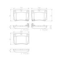 Brembo Rear Brake Pads Set P54026N