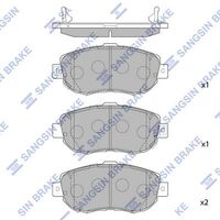 HiQ Front Brake Pads Set SP1386