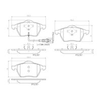Brembo Front Brake Pads Set P85045N
