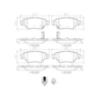 Brembo Rear Brake Pads Set P59031N