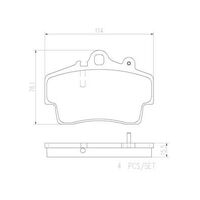 Brembo Front Brake Pads Set P65007N