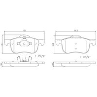 Brembo Front Brake Pads Set P86016N