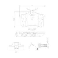 Brembo Rear Brake Pads Set P85020N