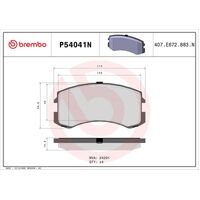 Brembo Front Brake Pads Set P54041N