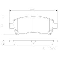 Brembo Front Brake Pads Set P79024N