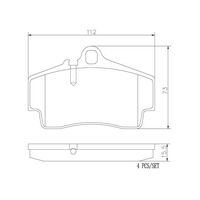 Brembo Rear Brake Pads Set P65008N