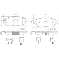 Brembo Front Brake Pads Set P59036N
