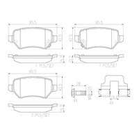 Brembo Rear Brake Pads Set P59038N