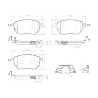 Brembo Front Brake Pads Set P56051N