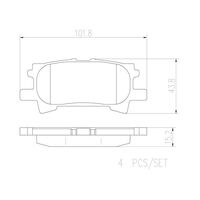 Brembo Rear Brake Pads Set P83068N
