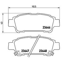 Brembo Rear Brake Pads Set P83056