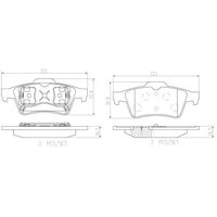 Brembo Rear Brake Pads Set P59044N