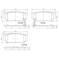 Brembo Rear Brake Pads Set P30057N