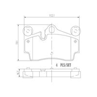 Brembo Rear Brake Pads Set P85070N