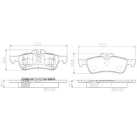 Brembo Rear Brake Pads Set P06032N