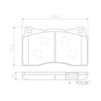 Brembo Front Brake Pads Set P54040N