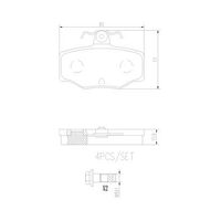 Brembo Rear Brake Pads Set P56024N