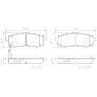 Brembo Rear Brake Pads Set P49042N