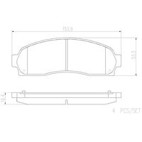 Brembo Front Brake Pads Set P24081N