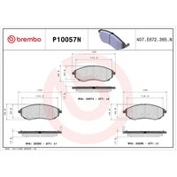 Brembo Front Brake Pads Set P10057N