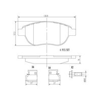 Brembo Front Brake Pads Set P61068N