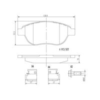 Brembo Front Brake Pads Set P61068N