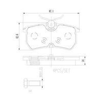 Brembo Rear Brake Pads Set P24047N