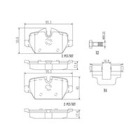 Brembo Rear Brake Pads Set P06037N