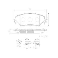 Brembo Front Brake Pads Set P83082N