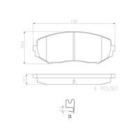 Brembo Front Brake Pads Set P79018N