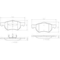 Brembo Front Brake Pads Set P11013N