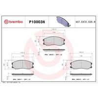 Brembo Front Brake Pads Set P10003N